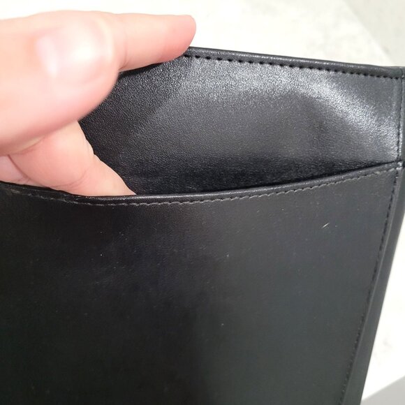 Case It Black Faux Leather Padfolio with Notepad Multi-Slot Organizer & Pockets - Picture 7 of 9